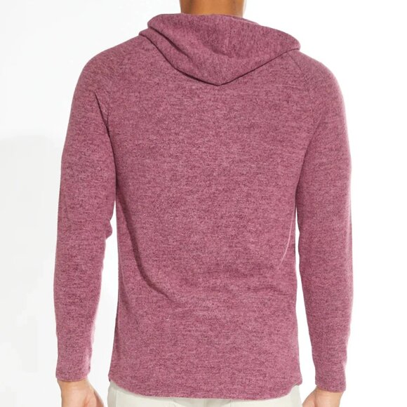 Civil Society Hthr Burgundy Brushed Knit Hoody - Picture 2 of 2